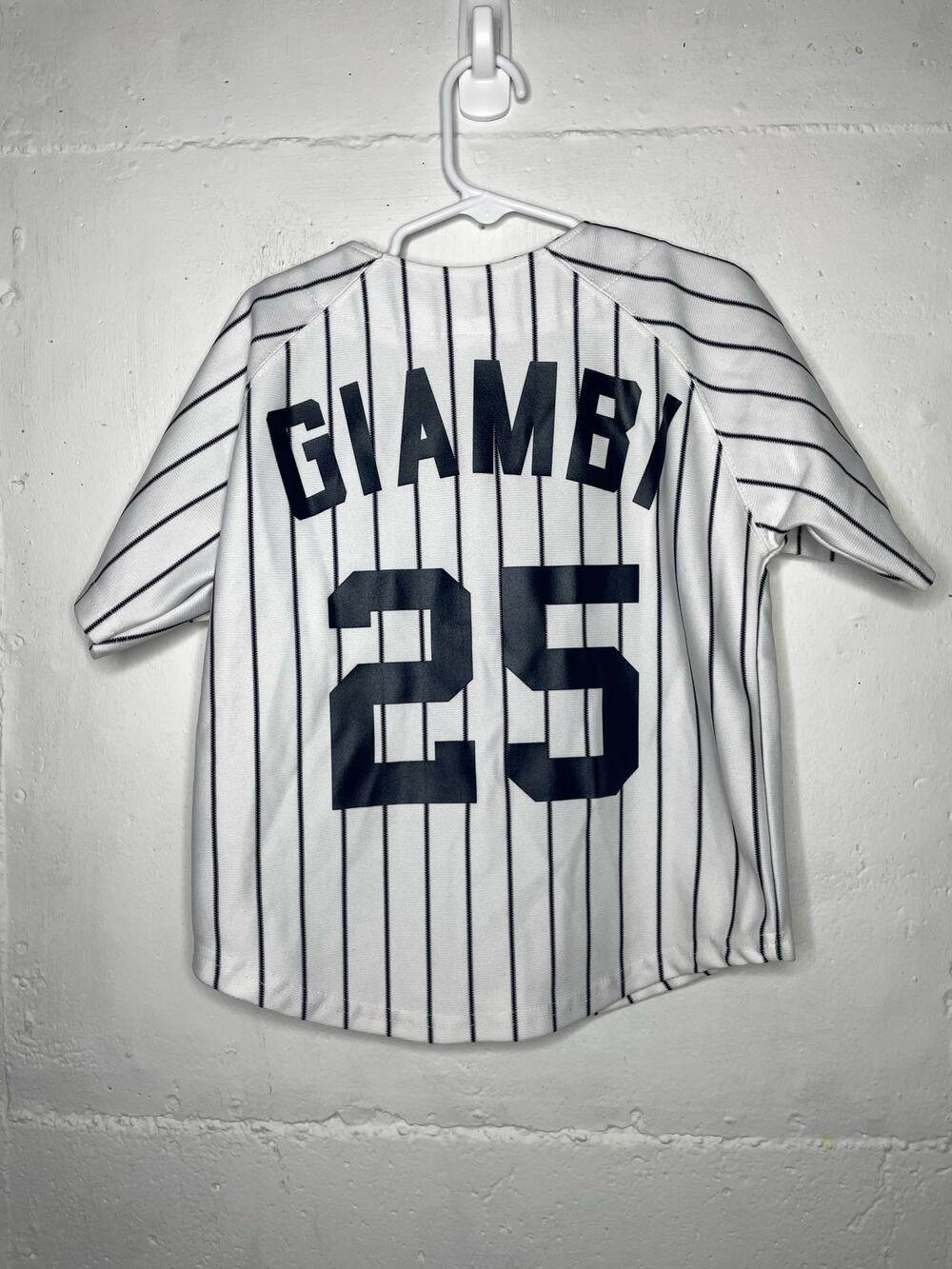 Vintage Youth New York Yankees GIAMBI 25 Jersey Russell Athletic Size 5/6